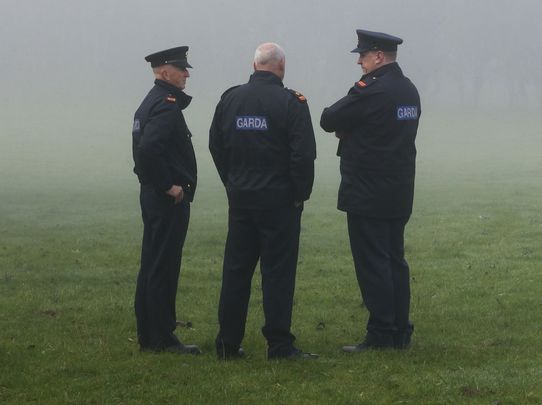 Gardai, Irish police, during a recent search in Newbridge, County Kildare.