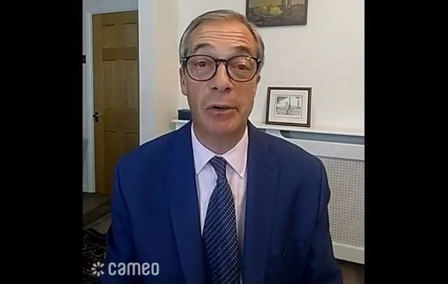 Nigel Farage in another Cameo video.
