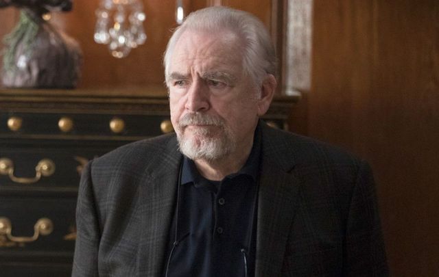 Brian Cox, playing Logan Roy in \"Succession\".
