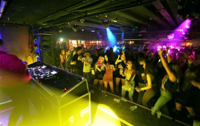 October 22, 2021: People inside the TramLine Club in Dublin, as night clubs around the country re-opened and were permitted to have live acts and dancing again. 