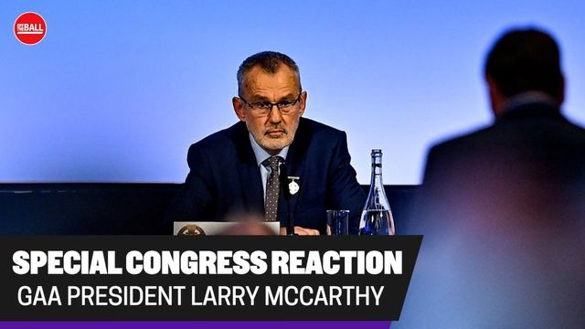 GAA President Larry McCarthy at the special congress
