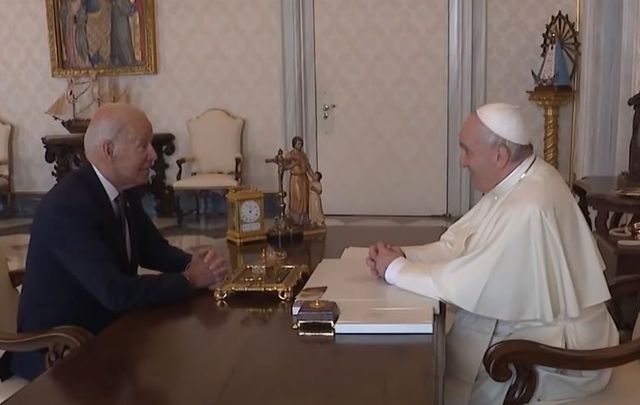 October 29, 2021: US President Joe Biden meets with Pope Francis at the Vatican.