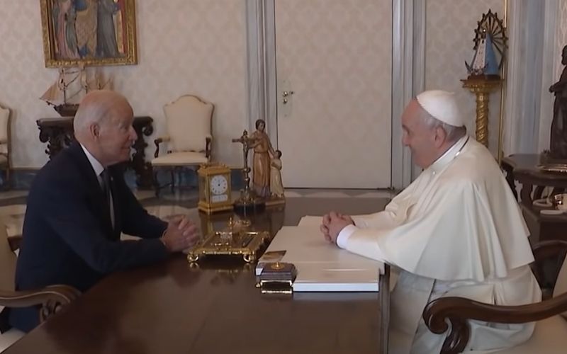 Biden tells Pope: “I'm the only Irish man you've ever met who's never had a drink”
