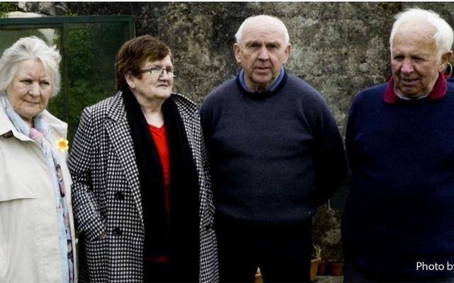 Mother and Baby Homes survivors who feature in the documentary \"Untold Secrets\": (L-R) Carmel Larkin, Anne Silke, PJ Haverty and Walter Francis