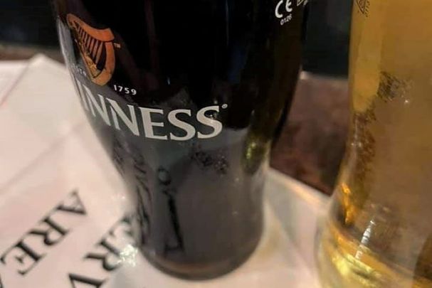 A pint of Guinness with no head? For shame!