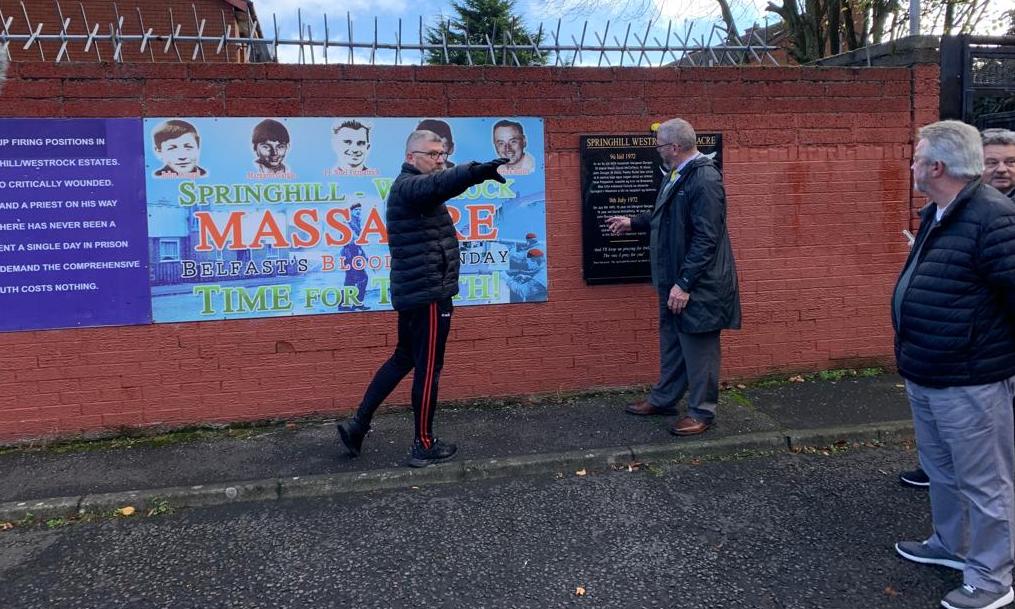AOH President attends Springhill Massacre briefing in Belfast