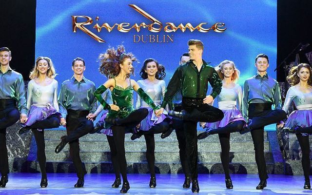 Riverdance Troupe on stage.