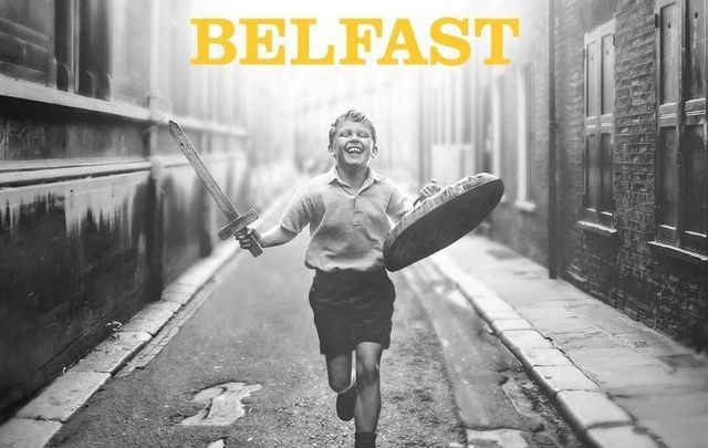 The official movie poster for Kenneth Branagh\'s film \"Belfast.\"