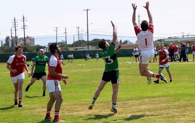 A match during San Francisco GAA\'s 7\'s Blitz in July 2021.