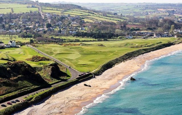 Ballycastle Beach in Co Antrim, Northern Ireland.