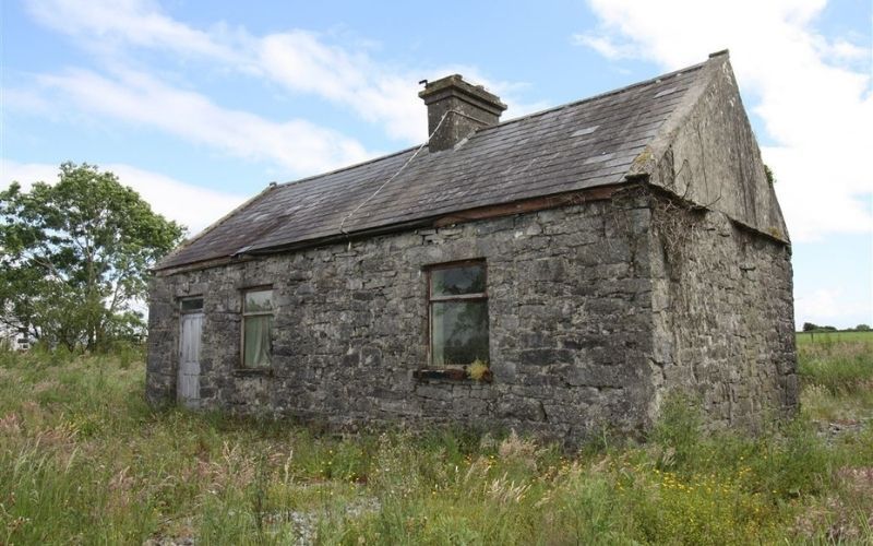 Abandoned Irish stone cottage in rural Mayo is for sale
