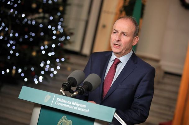 December 3, 2021: Taoiseach Micheál Martin announces COVID restrictions that will be coming into effect across the country in a live address.