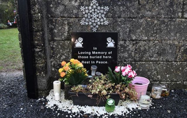January 13, 2021: The shrine at the mass burial site that was formerly part of the Bon Secours Mother and Baby home in Tuam, Co Galway on the day Taoiseach Micheal Martin apologized to the families and survivors following a report published regarding Mothers and Baby homes throughout Ireland.