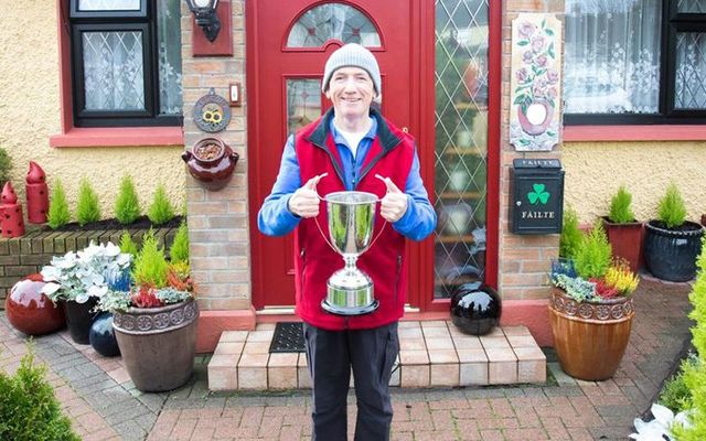 Pat Philbin, the proud winner of Galway City\'s Tidy Towns competition Front Garden category.