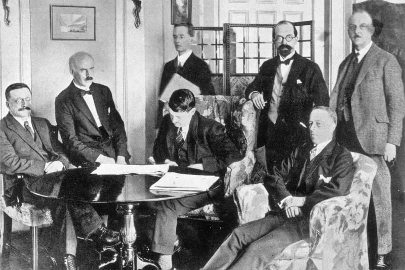 On This Day: The Anglo-Irish Treaty dividing Ireland was signed in London in 1921