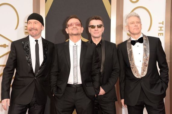 U2\'s the Edge, Bono Larry Mullen Jr., and Adam Clayton