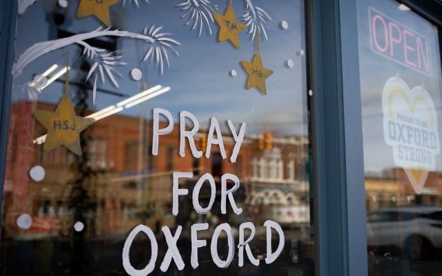 Businesses in Michigan show support for the victims of the Oxford High School shooting last week. 