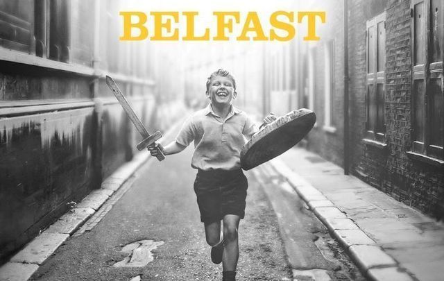 The official movie poster for Kenneth Branagh\'s film \"Belfast.\" 