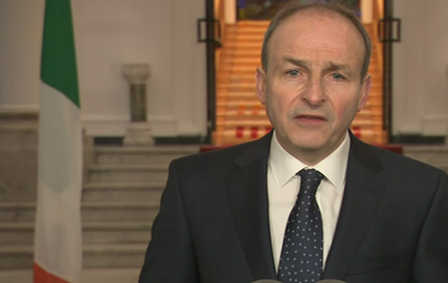 Taoiseach (Irish leader) Michéal Martin addresses the nation as pubs and restaurants to be closed from at 8pm until Jan 2022.