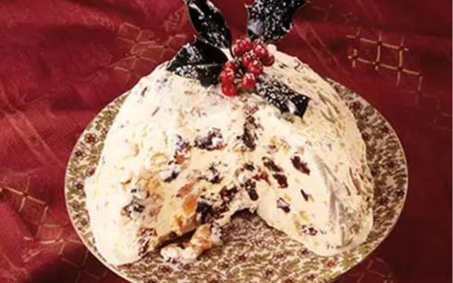 Christmas ice cream pudding from Bord Bia.