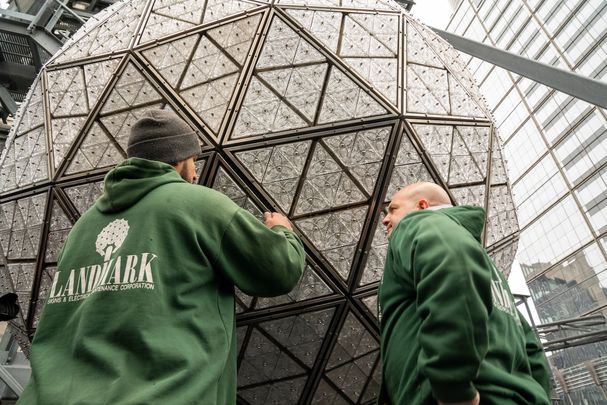 The Times Square New Year\'s Eve ball.