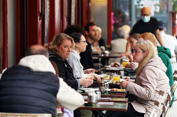 Eating out during Covid in Dublin.