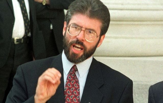 Gerry Adams, pictured here in Dublin in April 1994.