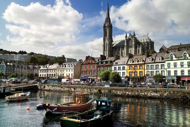 The beautiful town of Cobh, in County Cork.