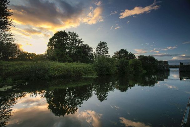 The Toome Canal, as featured on Game of Thrones, in County Antrim, on Lough Neagh.