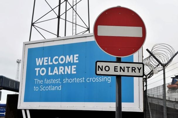 February 2, 2021: Larne in Northern Ireland.