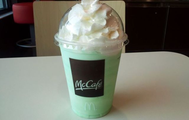 The beloved St. Patrick\'s Day treat, the McDonald\'s Shamrock Shake.