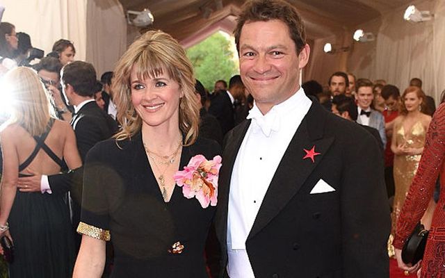 Catherine Fitzgerald and Dominic West at the Costume Institute Benefit Gala at the Metropolitan Museum of Art on May 4, 2015 in New York City.
