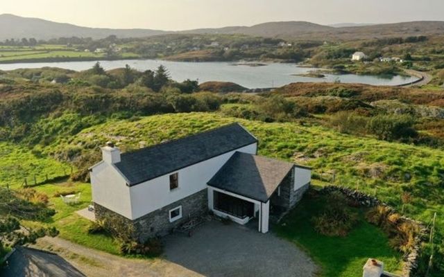 The cottage overlooks Toormore Bay on the Atlantic Ocean. 