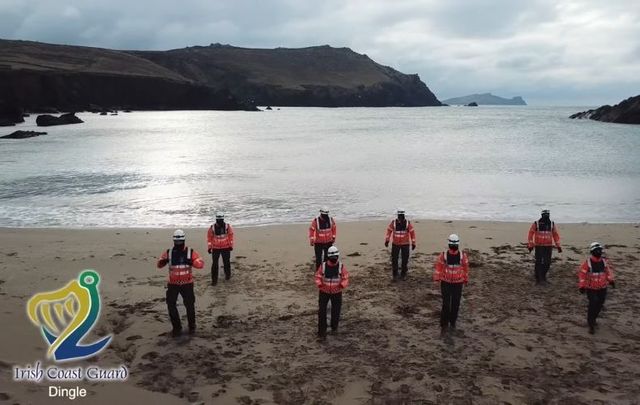 The Dingle Coast Guard filmed their own version of the #Jerusalema challenge.