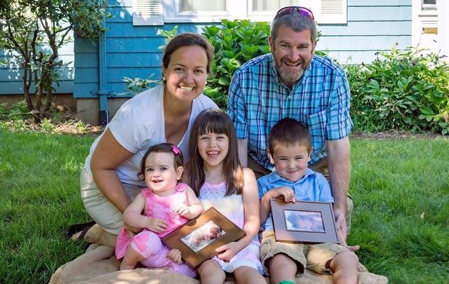 Elizabeth and David with their children. 