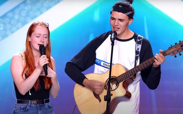 Abigail Mulchahy and Frederico Perotti on Italia\'s Got Talent.