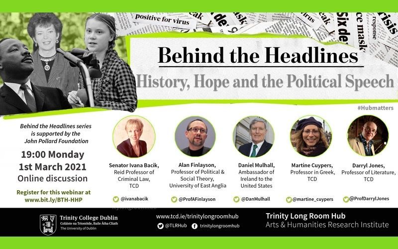 WATCH: Trinity discussion examines “History, Hope, and the Political Speech”