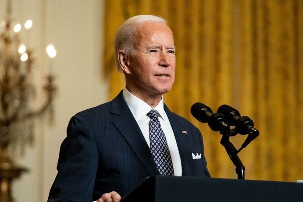 February 19, 2021: President Joe Biden delivers remarks at a virtual event hosted by the Munich Security Conference in the East Room of the White House in Washington, DC.