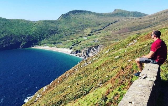 David Nihill at Keem Bay in Co Mayo.