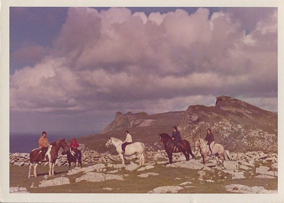 Horse riders near Horn Head, Donegal.