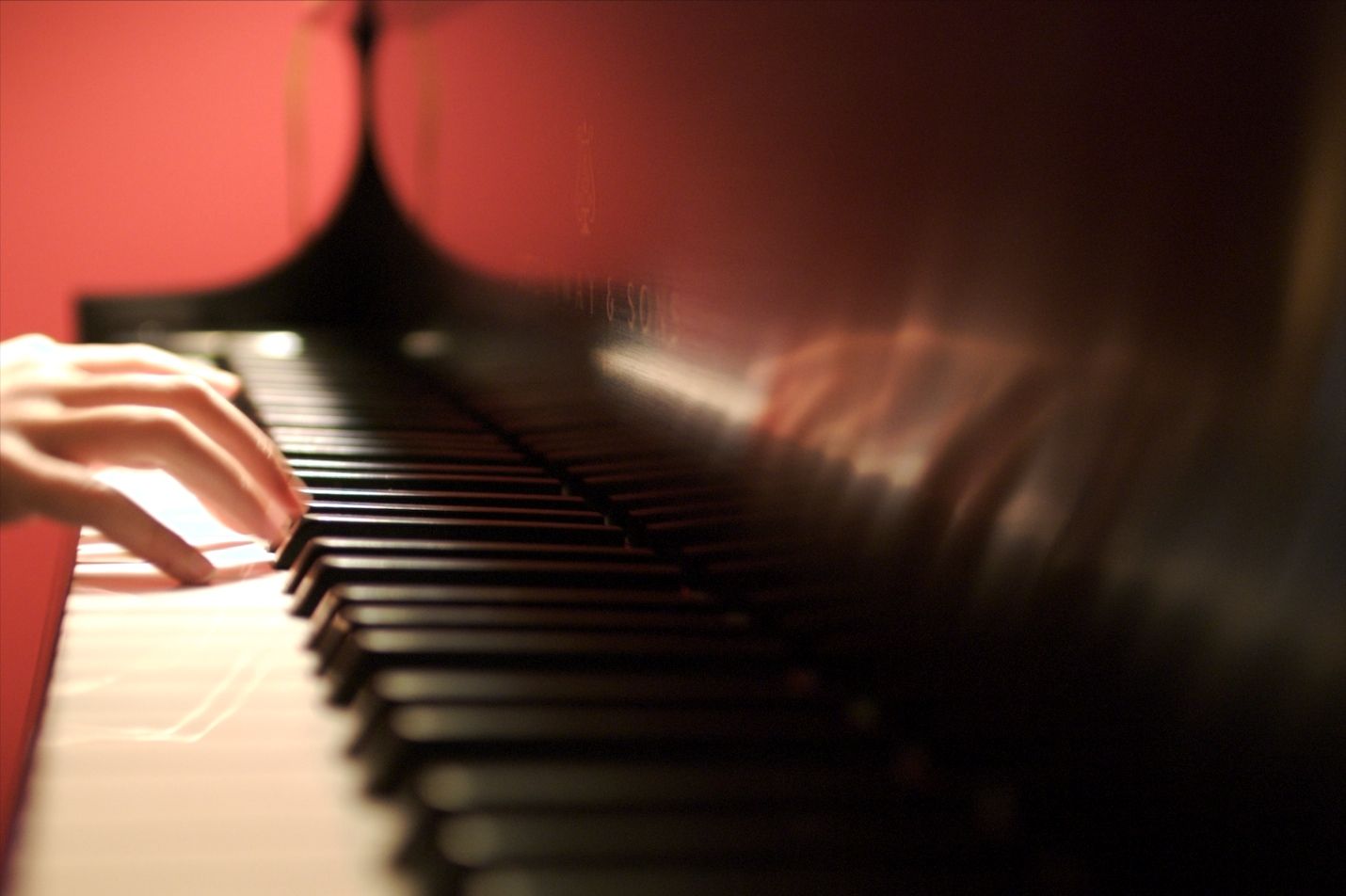 Playing Danny Boy in New York Steinway, a celebration of the American dream