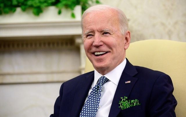 March 17, 2021: President of the United States and proud Irish American Joe Biden.