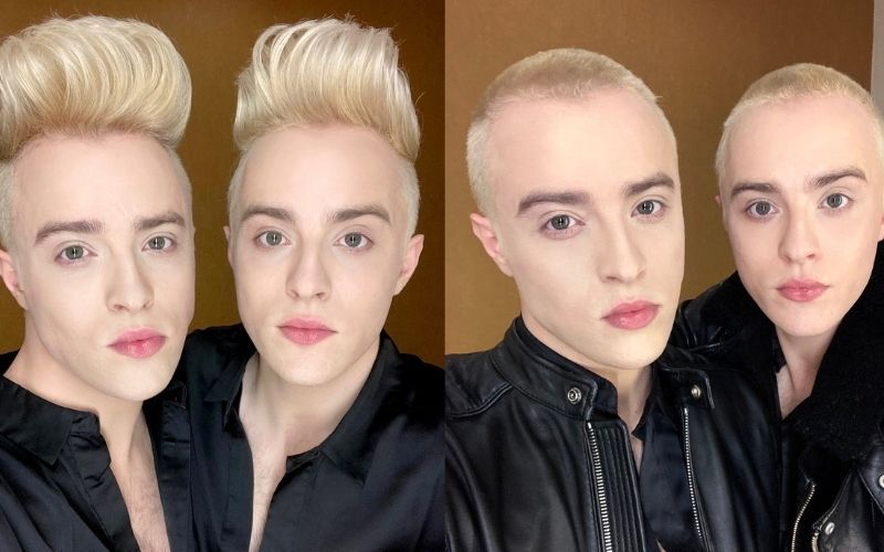 Irish pop duo Jedward help raise €3 million for cancer research by shaving trademark quiffs