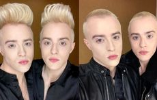 Irish pop duo Jedward help raise €3 million for cancer research by shaving trademark quiffs
