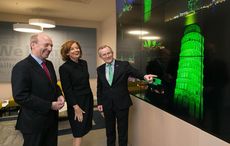 The Leaning Tower of Pisa goes green on Saint Patrick’s Day