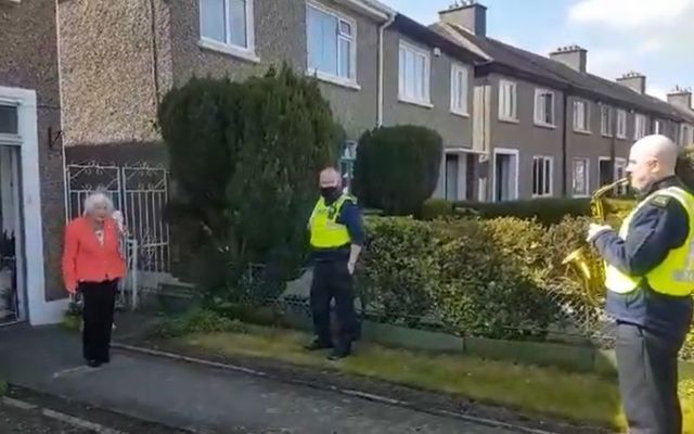 Garda in Cabra, Dublin celebrated Kathleen Kavanagh\'s 100th birthday in style