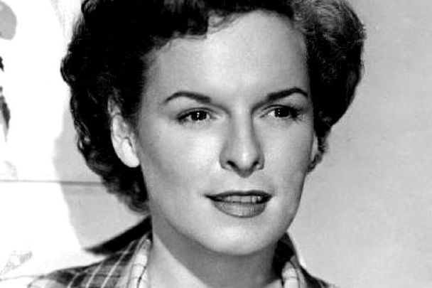 1950: Publicity photo of Mercedes McCambridge in All the King\'s Men, her first film and for which she won an Oscar for best supporting actress.