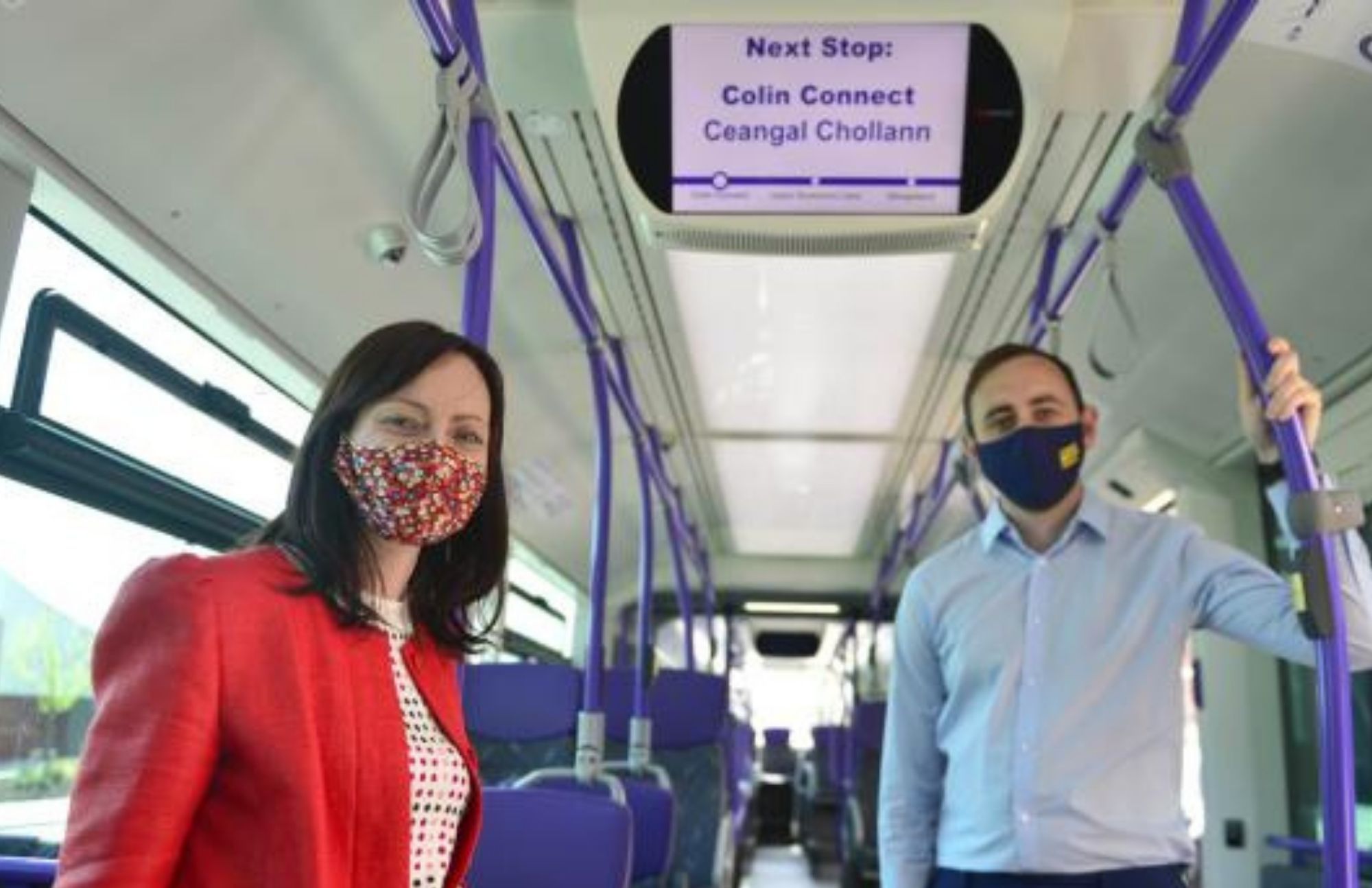 Irish language signage introduced on Belfast bus route