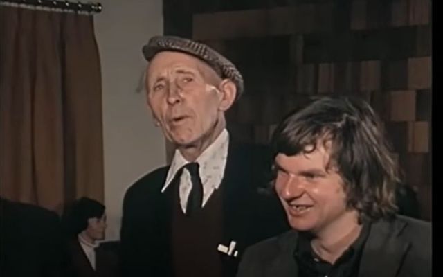 Sonny Welsh storytelling in a local pub in County Clare 1979