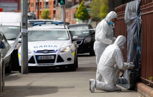 April 29, 2021: Garda Forensics at the scene on Cork Street in Dublin where the body of Hong Kong native Kwok Ping Cheng was found in unexplained circumstances.